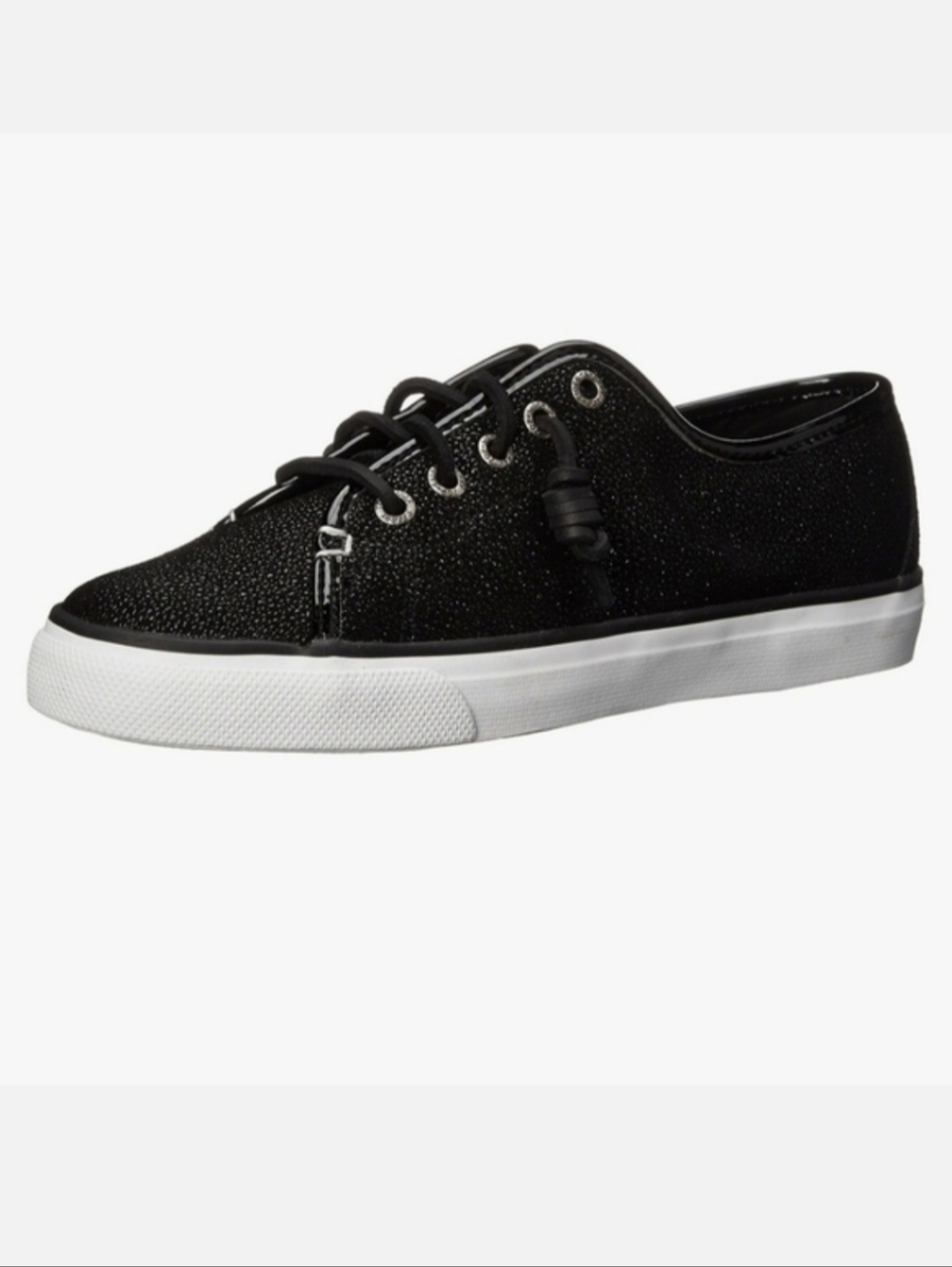 Sperry Top-Siders Seacoast Black Caviar Lace Up Sneaker Size 7